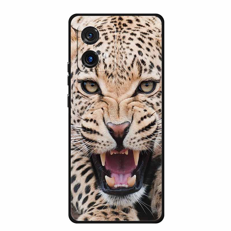 For Motorola Moto G84 G54 5G Case Animals TPU Soft Silicone Cover Phone Cases for Moto G54 MotoG84 Protector Wolf Bumper Coque
