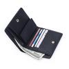Genuine Leather Short Wallet Women's Sheepskin Diamond-shaped Style Folding Small Multifunctional Change Purse