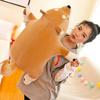 Long Cartoon Shiba Dog Plushie Pillow Stuffed Animals Pillows Cute for Sleeping Hugging Soft Toy Kids Adults Gift