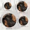 Creative Wood Texture Round Carpet Soft Non-Slip Tree Stump Area Mat Aesthetic Nature Style Rug for Entryway Home Office Washable