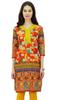Phagun Indian Women's Cotton Printed Straight Knee Length Casual Kurta Kurti -
