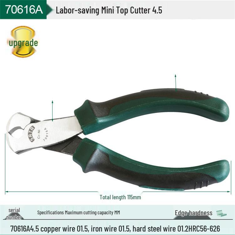 SATA Mini Wire Pliers Set: Needle-Nose, Bent-Nose, Flat-Nose Tools