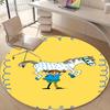 1pc Pippi Longstocking2 Design Printed Area Round Carpet for Bedroom Living Room Home Decor Rugs Mat Non Slip Mat Rug for Bedside