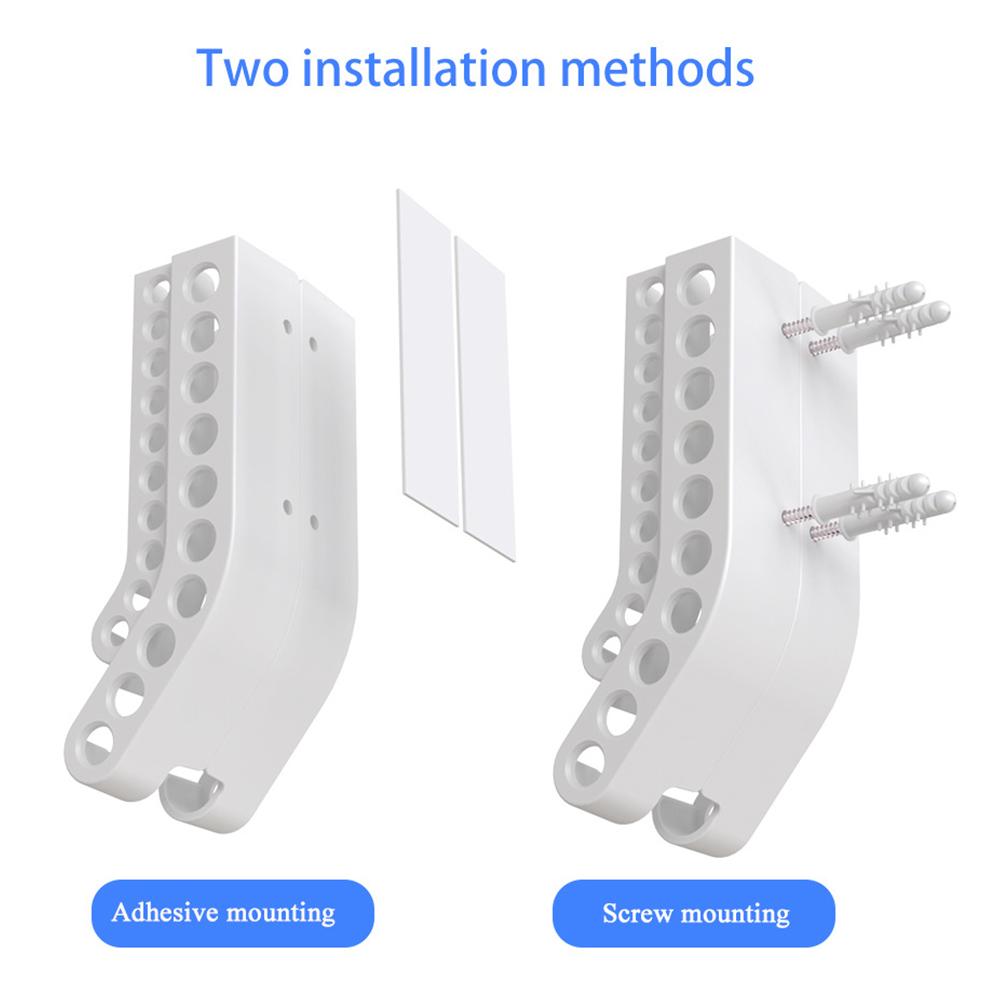Battery Storage Organizer Wall Mounted AA & AAA Combo Small Battery Keeper Battery Container for 10 AAA & 10 AA Batteries