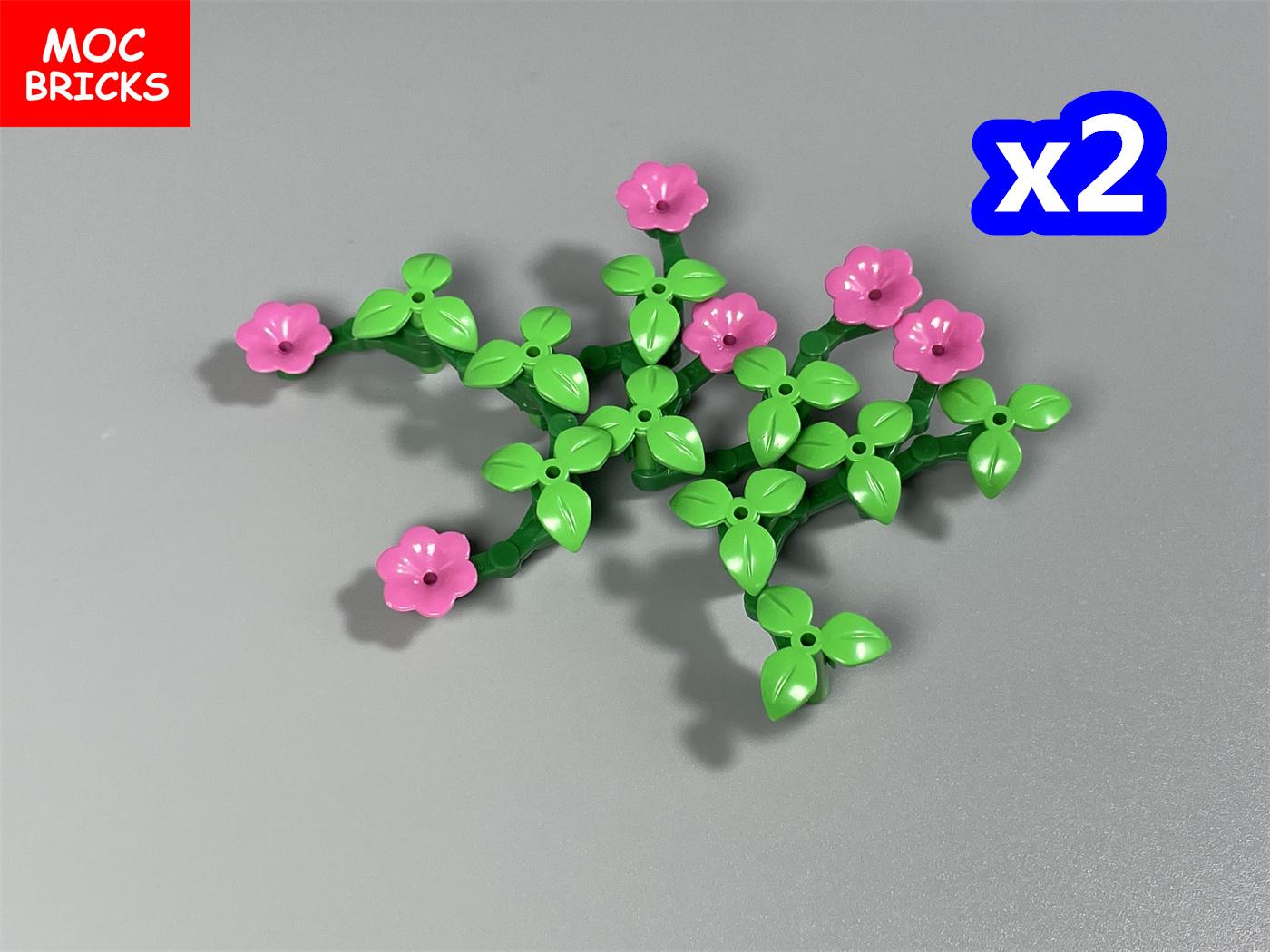 

MOC Bricks Flower Morning Glory Bushes Vine DO-IT-YOURSELF Wall Home Plant Garden City Adornment Assembled Particles Dolls Children Playthings