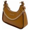 Michael Kors Wilma Minimalist Solid Color Logo Leather Shoulder Bag Women Shoulder Bag Brown 35H3G3WC5L-230