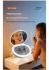 Intelligenter UV-LED-Handspiegel für Make-up - Tragbarer und faltbarer Kosmetikspiegel