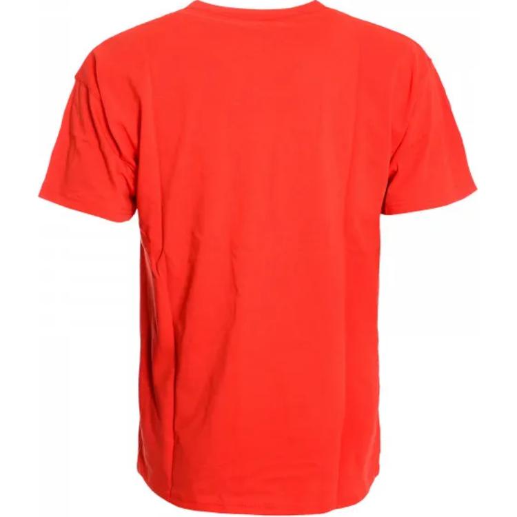 Nike Solid Logo Print Crew Neck Straight Fit Short Sleeve T-Shirt Men Tops Red BQ7342-634