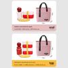 Student Lunch Box Bag - Handheld, Large Capacity, Insulated, Waterproof, for Picnics and Work.