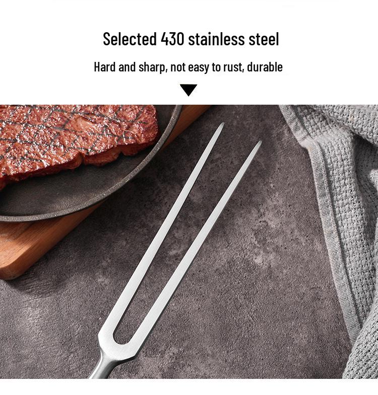 Stainless Steel Barbecue & Carving Fork for Meat and Steak