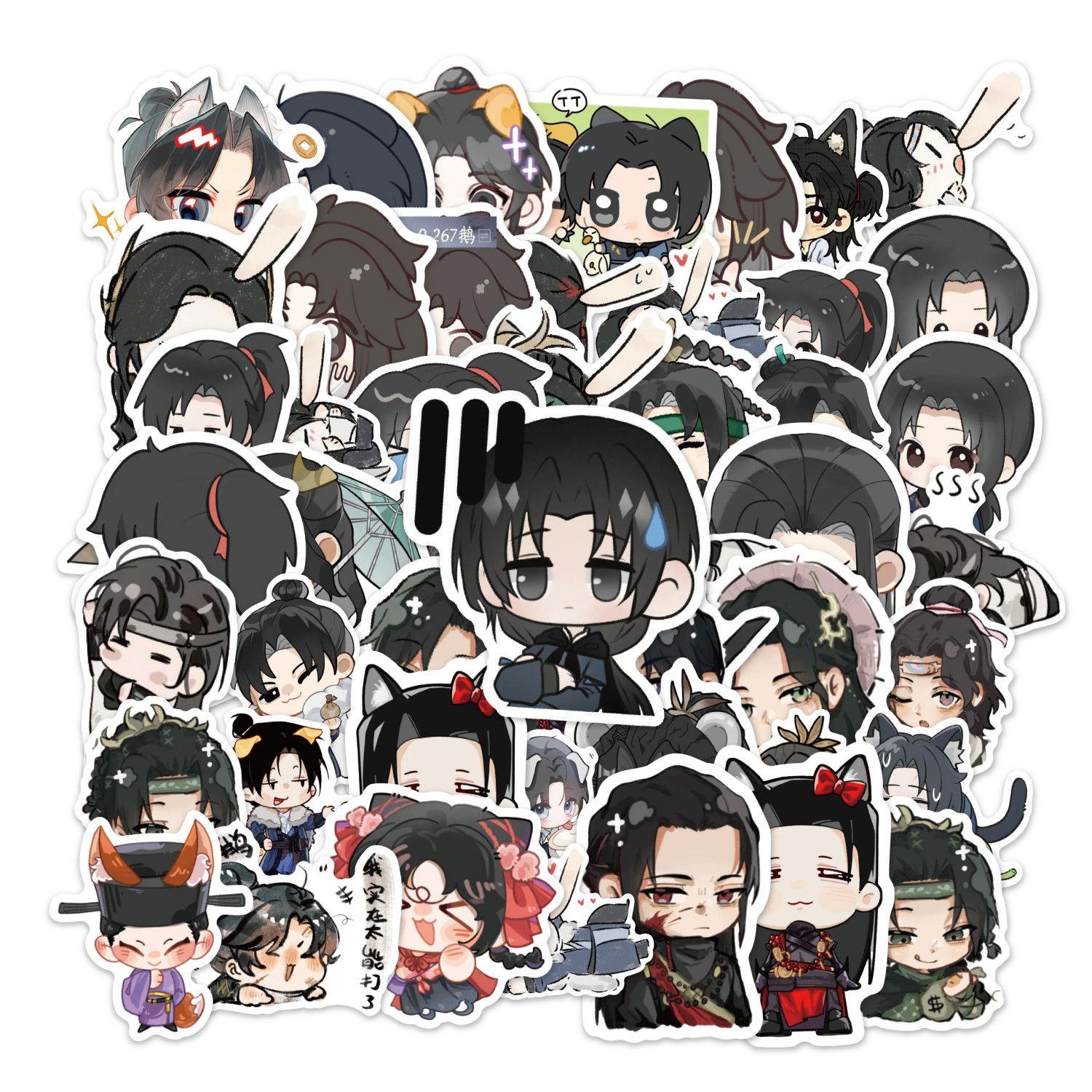 

Where Winds Meet Cartoon Character Stickers Handsome JiangYan Chinese Wuxia Game Decorative Stickers DIY Cute Journal Stickers