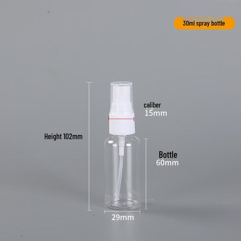 OIMG Transparent Plastic Spray Bottle Set
