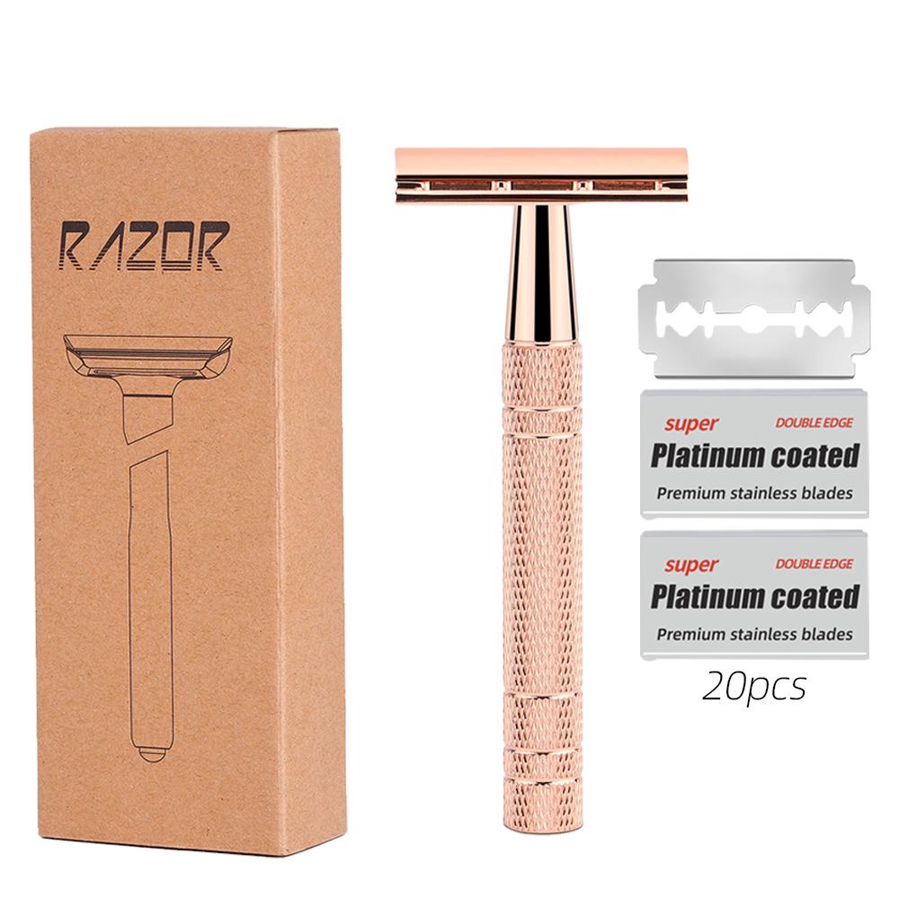 Retro Double-Sided Platinum Manual Shaving Razor