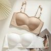 U-shaped Backless Bra for Women Gathered Together Strapless Bra Seamless Sexy Beautiful Back Anti Slip Chest Wrapped Bra