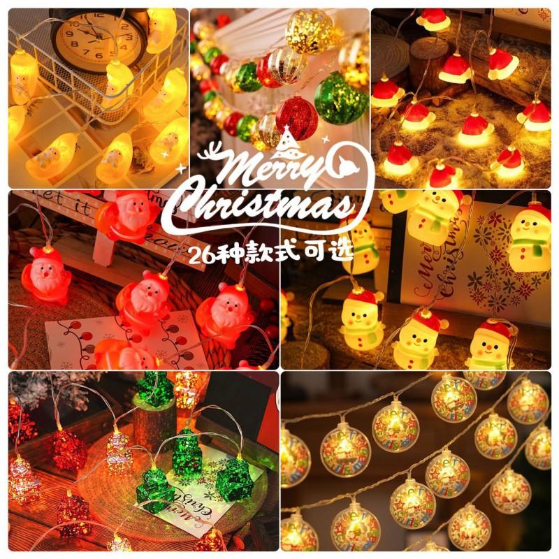 Indoor LED Christmas Light String Warm White Holiday Decor Tree Snowman Home Party