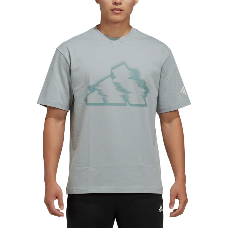 Adidas FUSTL T Shirts Men s Light Blue Crew Neck Moderate KW9510 L