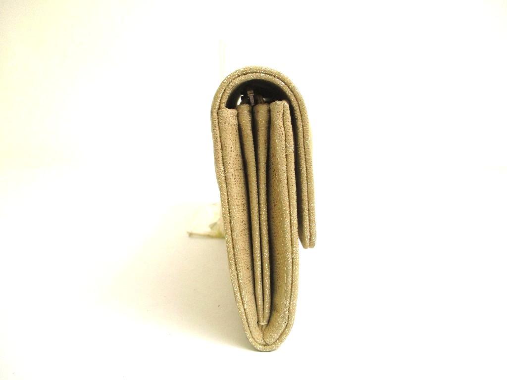 Authentic GUCCI GG Marmont Gold Leather Bifold Wallet Compact Wallet #a729  Refurbished