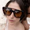  New Fashionable Square Sunglasses For Men And Women Irregular Sun Glasses Female Retro Unique Ocean Lens Big Eyewear