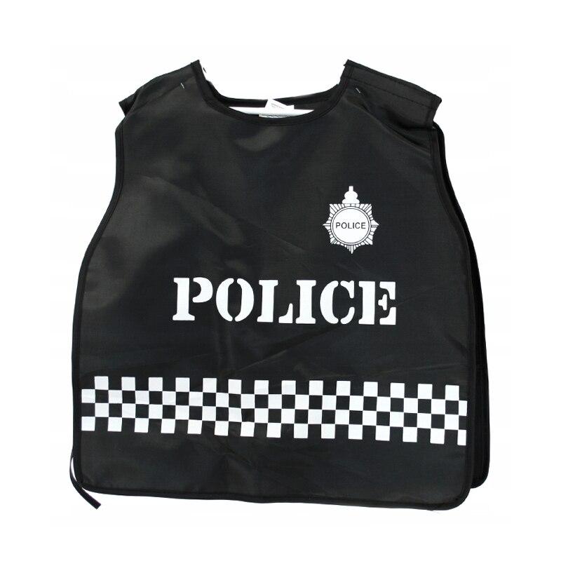 Police Role Play Set 4-Piece Midex 589559 Black for Kids 3 Years Vest Walkie-Talkie Handcuffs Bullets