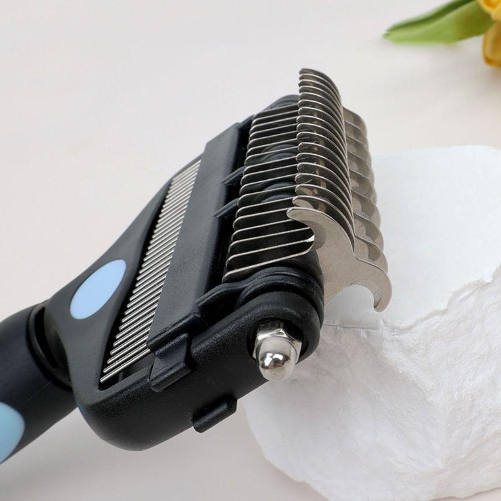 3 In 1 Pet Grooming Combs Fine Comb Teeth Pet Hair Remover Brush Pet Deshedding Brush  Pet Shop