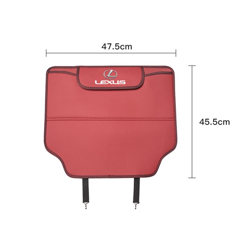 Setebeskyttelse mot spark Lærdeksel Interiør Oppbevaringspose For Lexus F-SPORT ES RX NX LS UX LM LX GX LC RZ IS CT GS RC HS SC TX