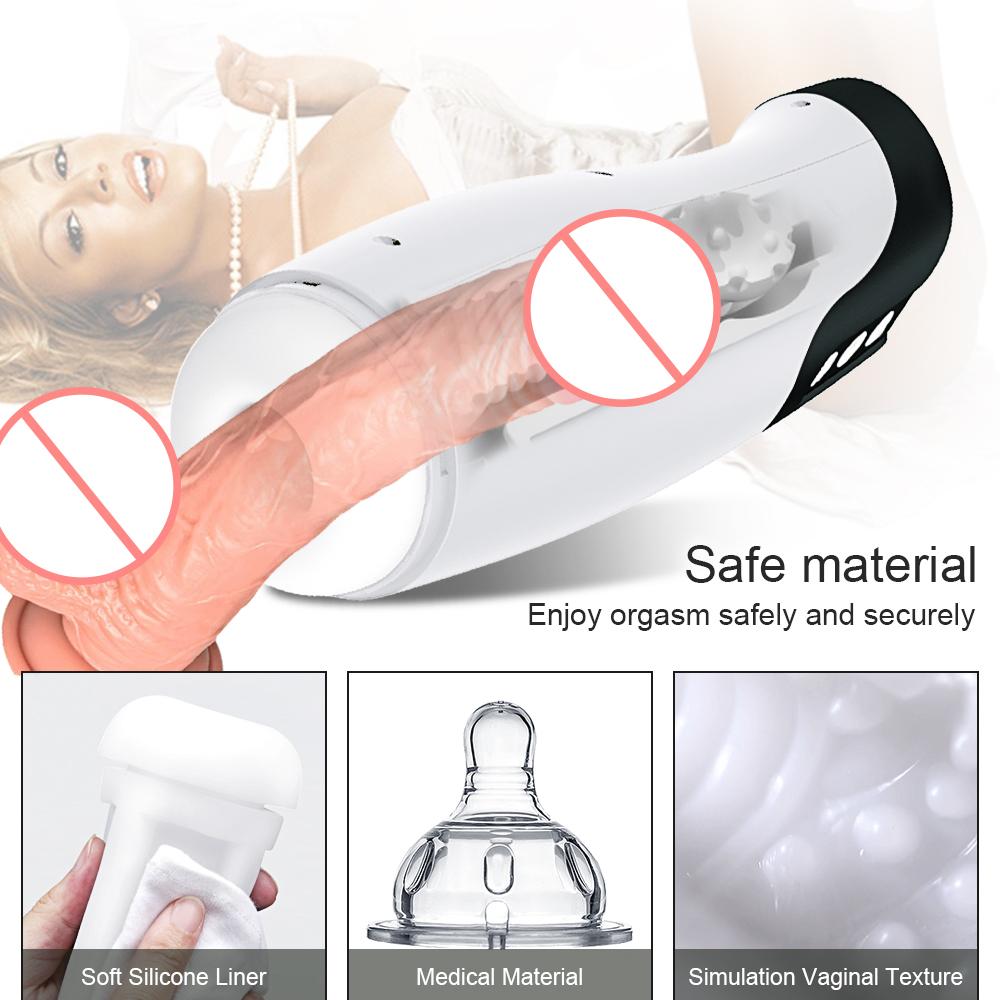 Men Automatic Sucking Male Masturbator Blowjob Simulator Oral Vibrator Vagina Masturbation Pussy Sex Toys Goods for Adults