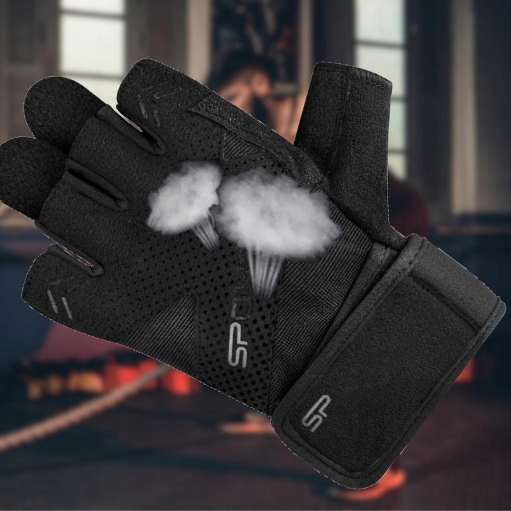 Spokey Hiker Fitness Gloves (Size ) Black 1 Pc