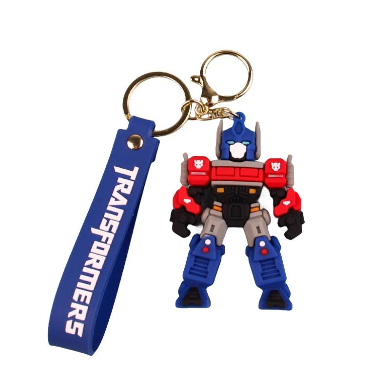 New Transformers Keychain Cartoon Pvc Optimus Prime Figure Bag Pendant Wholesale