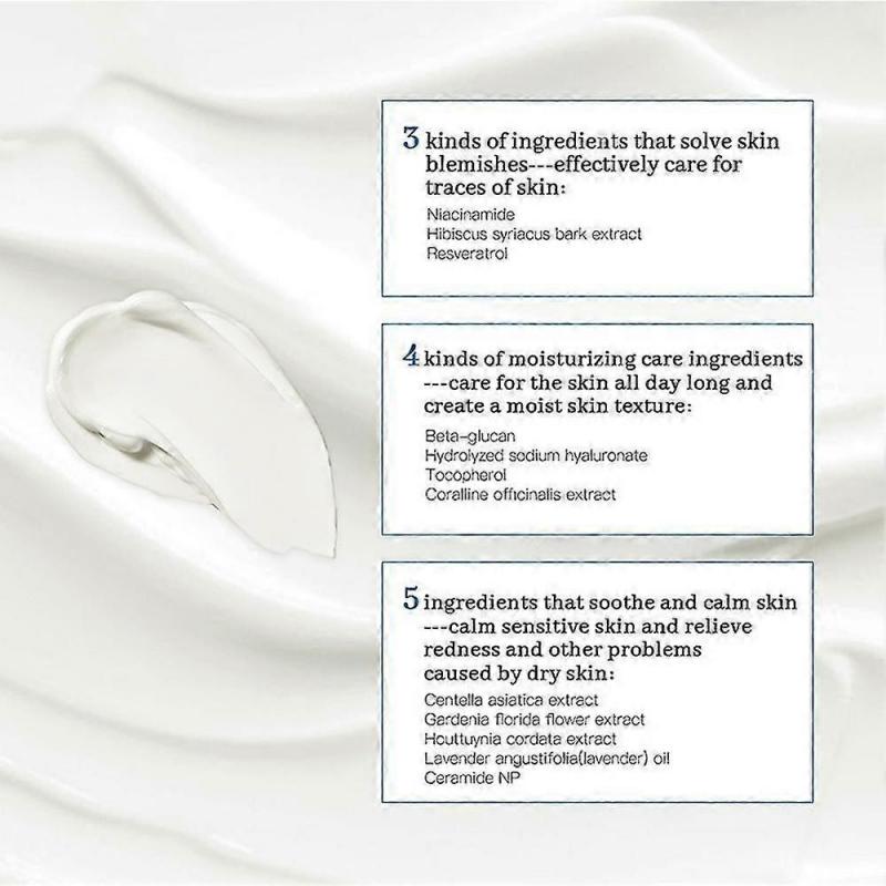 345 Beruhigungscreme Tägliche Feuchtigkeitspflege für Akneanfällige Empfindliche Haut Tiefenwirksame Feuchtigkeitsversorgung Pickelberuhigung Anti-Aging Pflege