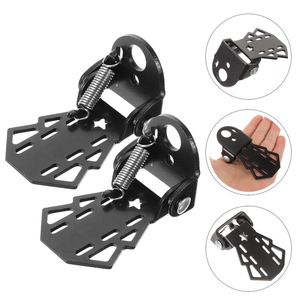 iplusmile Bicycle Step Hub Step Bicycle Peg Folding Two-Seater (Black)