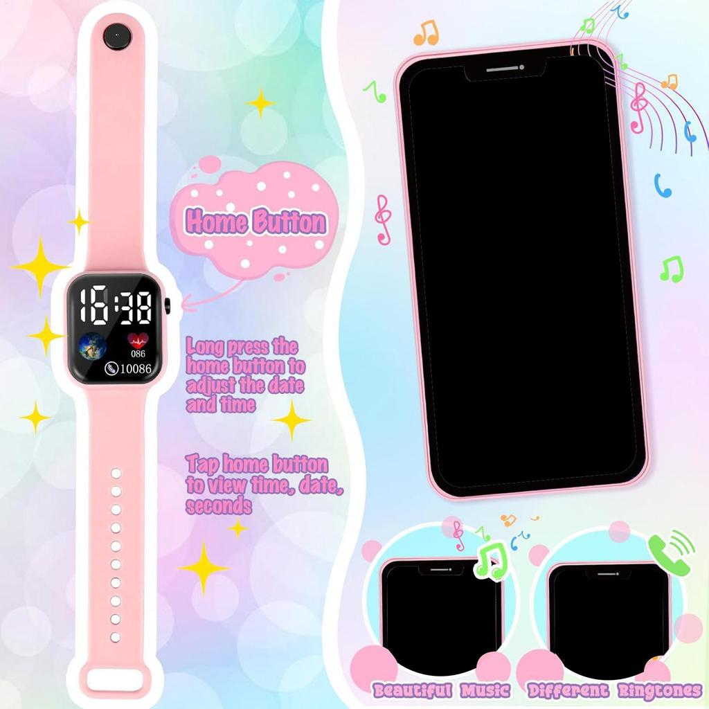 Play Purse for Little Girls, 3 To 6 Years Old Toddler Purse with Pretend Makeup for Young, Princess Toys Includes Handbag, Phone