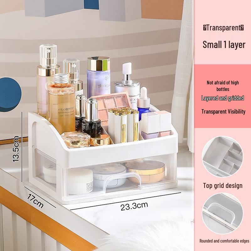 

Прозрачный органайзер для макияжа: Пластиковый настольный ящик для хранения помад и кистей