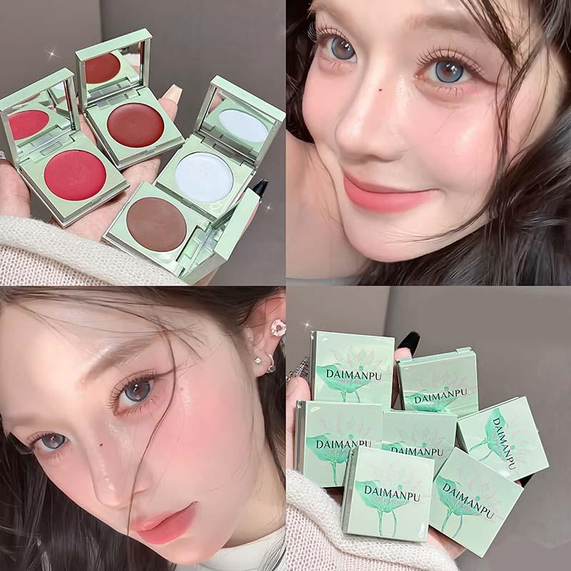 DAIMANPU multi-purpose lip and cheek Cream, lip mud and blush, highlighting a youthful and matte look, both blush and lipstick