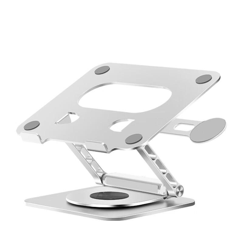 OIMG L69 Aluminum Alloy Swivel Laptop Stand with Docking Station & Magnetic Phone Holder