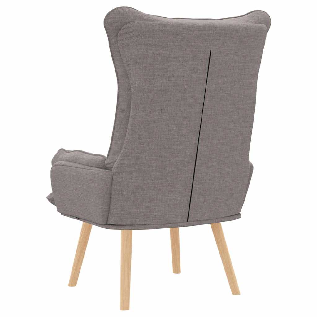 Armchair Taupe 69 X 74 X 93 Cm Fabric and Plywood