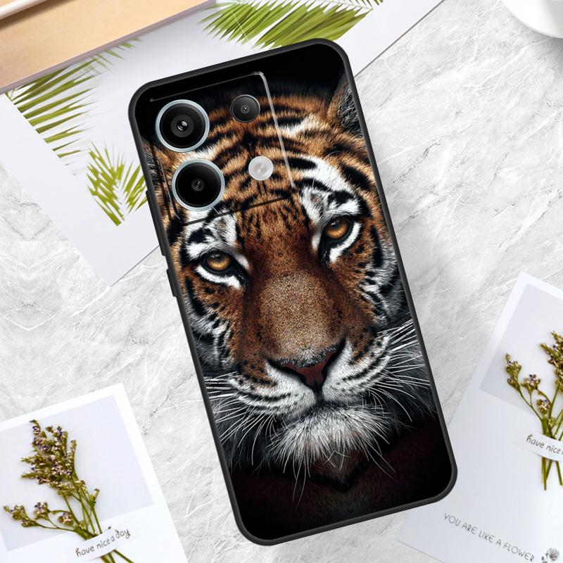 

Tiger Face Case For Xiaomi Redmi Note 13 Pro 14 12 11 10 15 Pro Plus Redmi 15C 10C 12C 13C 14C 15 Cover Redmi Note 13 Pro 4G