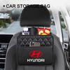 Leather Auto Seat Back Organizer Car Backseat Storage Bag Accessories For HYUNDAI i20 i30 Tucson i10 ix35 i40 Azera GDI Veloster lk1