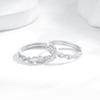 Jie Ai 999 Sterling Silver Custom Engraved Couple Rings for Men and Women - Unique Engagement or Birthday Gift