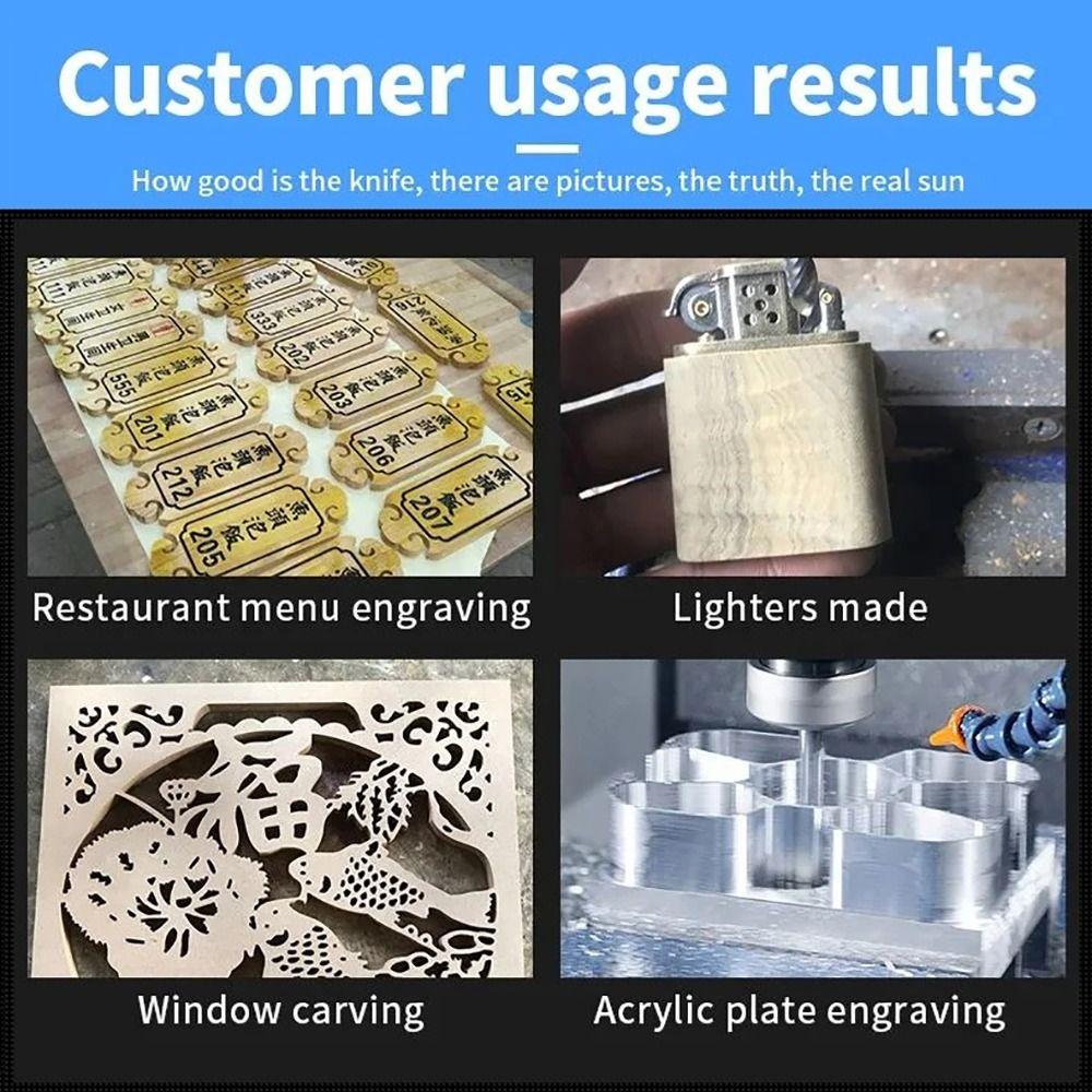 1Pcs 3.175mm Router Bit Carbide End Mill Tool  for Aluminum Fiberglass Acrylic Wood Copper Plastic