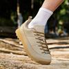 Casual Sneakers Men Anti-slip Low-top Lace-up Outdoor Hiking Shoes Men Walking Thick-soled Breathable Casual Shoes Men