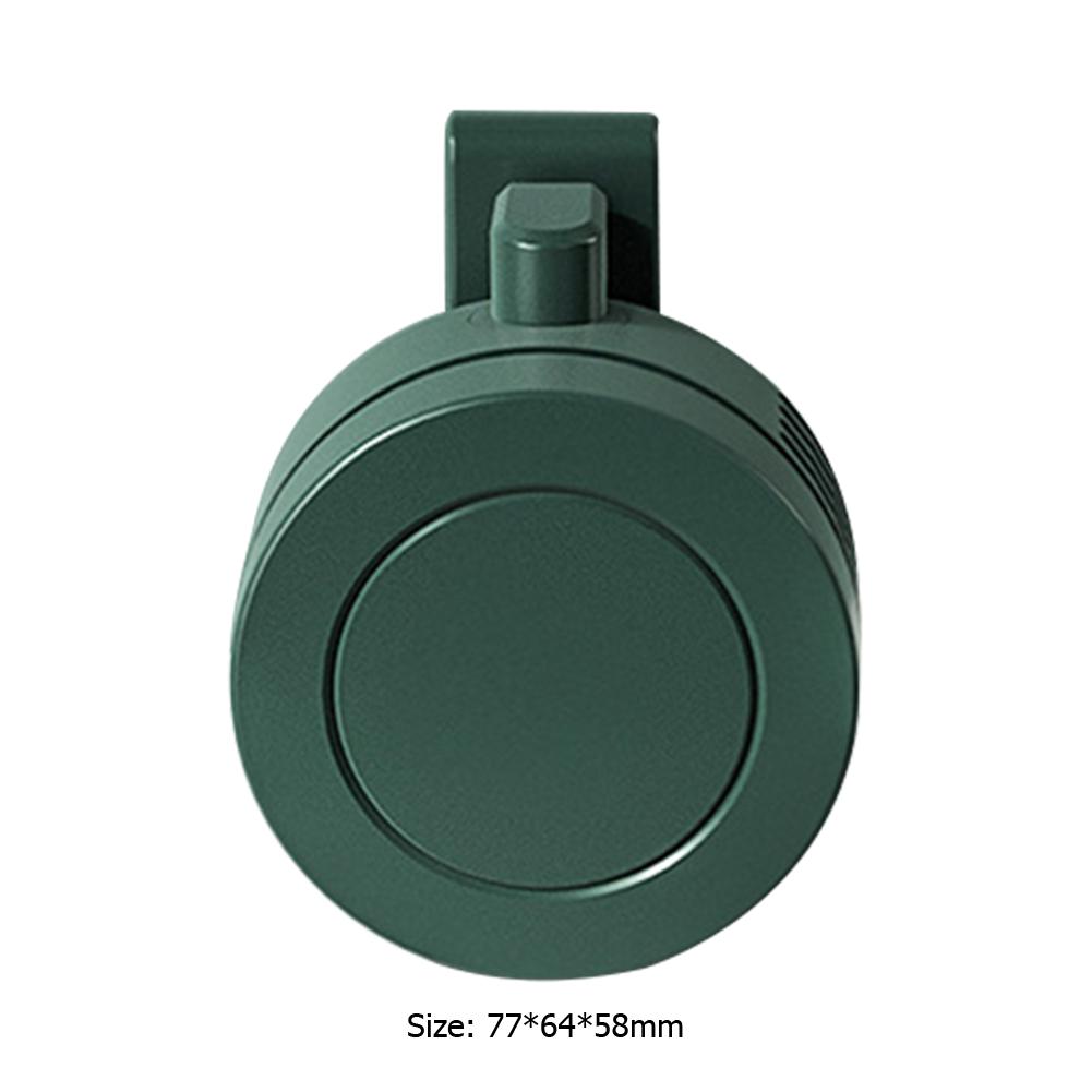 

Portable Mini Clip Fan With 3 Speed Hanging Waist Neck Waist Fan Bladeless Electric Cooling Fan USB Rechargeable For Outdoor Hom зелёный