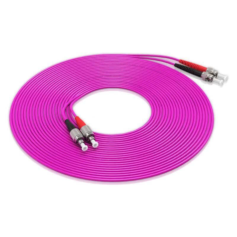 Shengwei FC-ST OM4 10 Gigabit Multimode Dual Core Fiber Optic Patch Cable