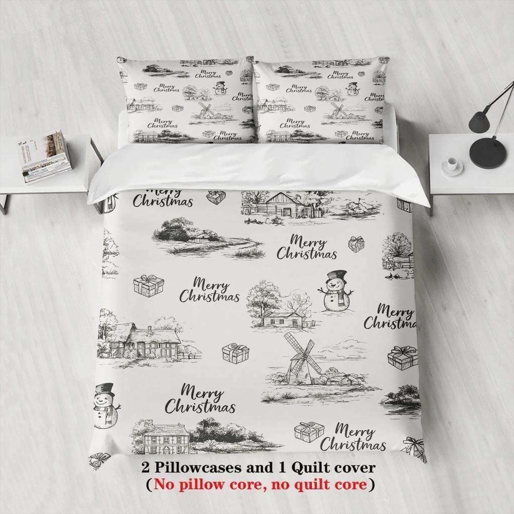 Christmas Bedding Set 2026 Christmas Gift Duvet Cover Set Single Twin Queen King Size No Filling Birthday Birthday Gift For Kids