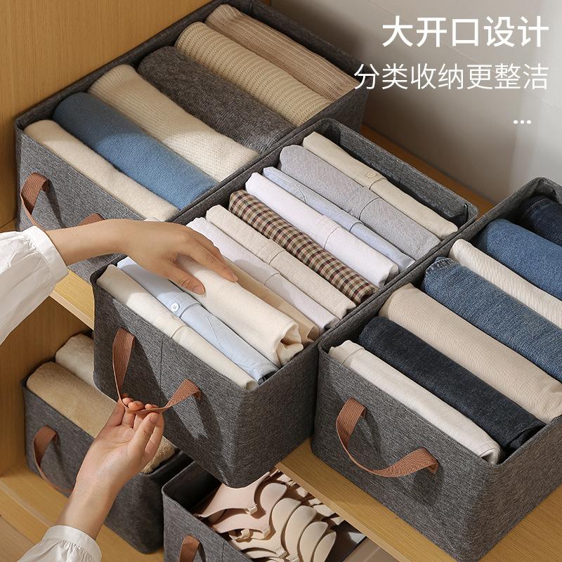 Foldable Storage Box with Drawer and Handle – for Closet Clothes Toys Home, Saving