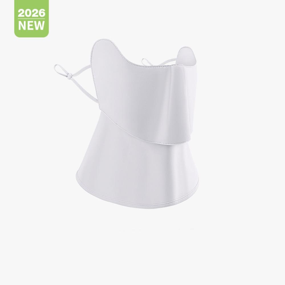 Magnetic Ice Silk Mask Summer Face Gini Mask Adjustable Sunscreen Mask  Cycling белый