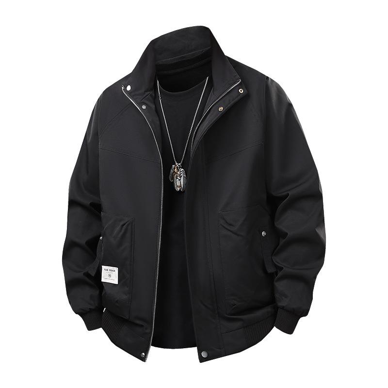 New Spring and Autumn Style Men's Fast Fashion, Versatile Loose and Handsome Work Top Coat