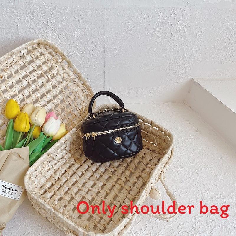 Childrens Trendy Pu Kids Mini Handheld Purse With Breathable And Antishock Features чёрный