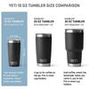 YETI Rambler 10 Ounce Tumbler Stainless Steel Vacuum Insulated MagSlider Lid (Black)