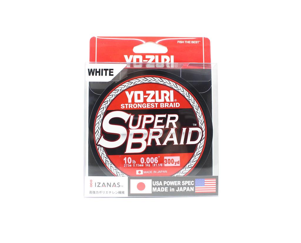 Yo Zuri Duel P.E Line Super Braid 300YDS 10Lbs 0.15mm White R1264-W 1886