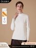 Velvet Women's Half-High Neck Self-Heating Brushed Slim Long-Sleeve Winter Top
